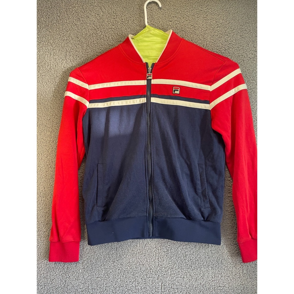 Vintage Fila Sport Italia Soccer Football Track Jacket Full Zip Sz Mens Large